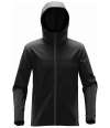 KSH-1 Stormtech Orbiter Hooded Soft Shell Jacket Black / Dolphin colour image